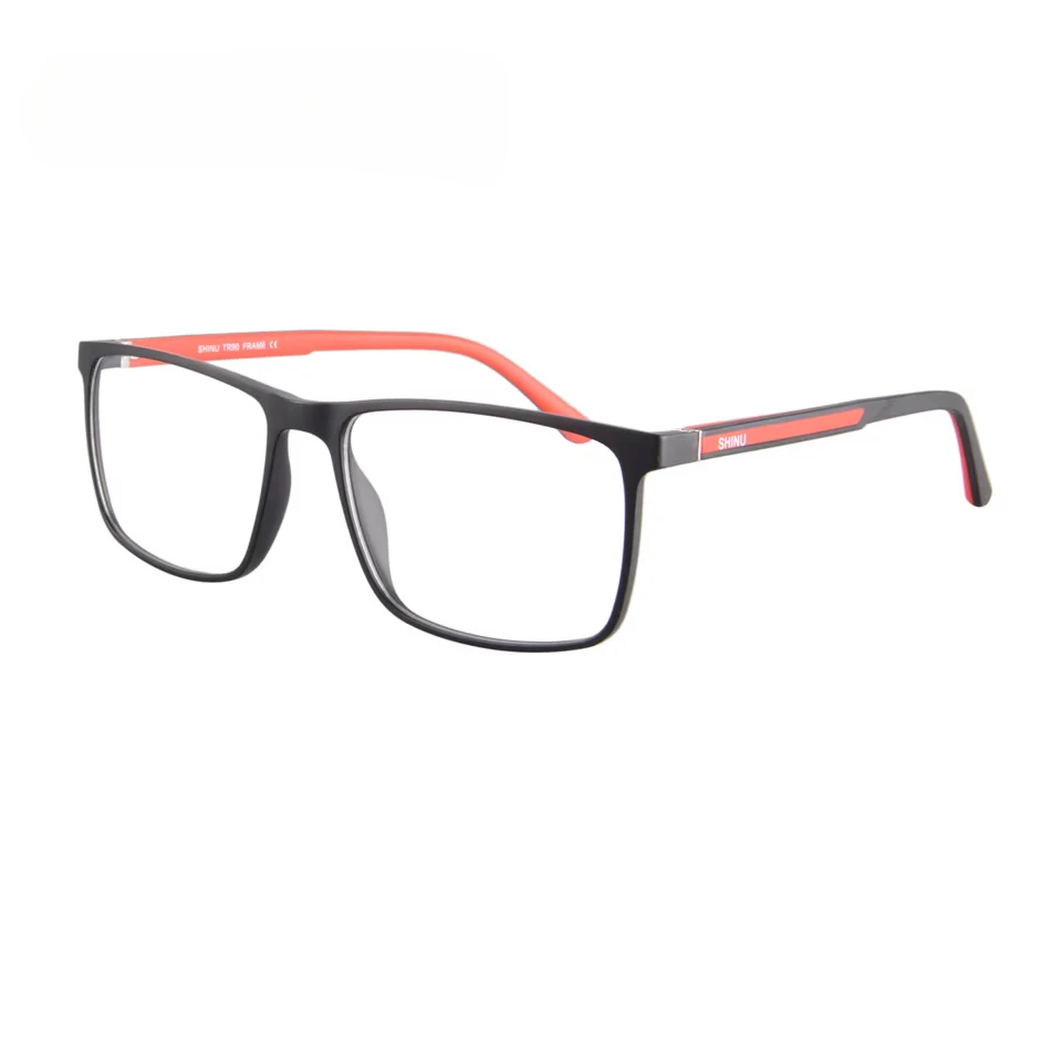 SHINU Men Anti Blue Blocking Shortsighed Glasses TR90 Frame Far Distance Myopia Glasses for Working Studying Enhance Focus