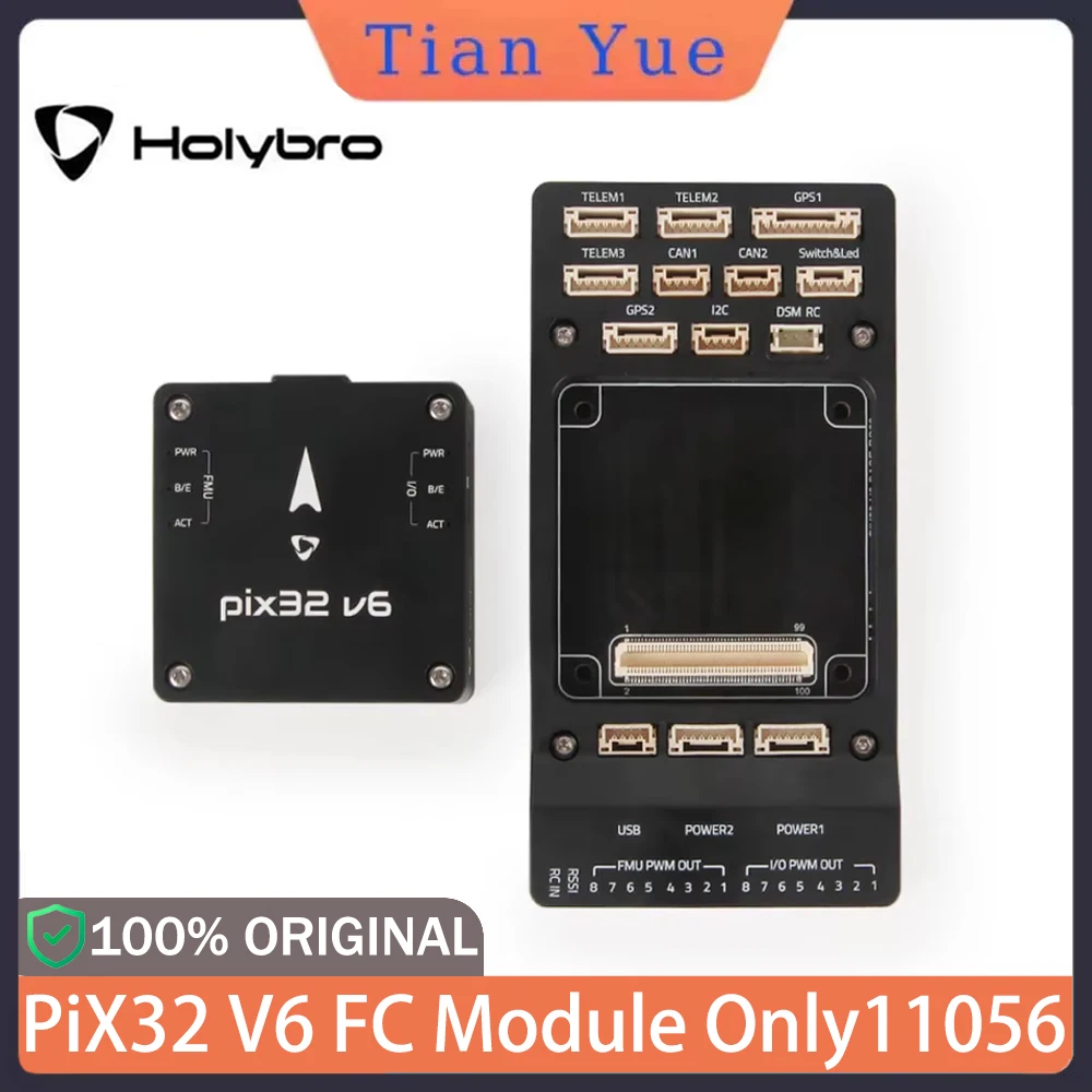 

Плата HolyBro Pix32 v6 STM32H743 FC Base/Mini Baseboard и GPS-модули M9N/M10, совместимые с ArduPilot/PX4, высокоточные, для самолетов и дронов