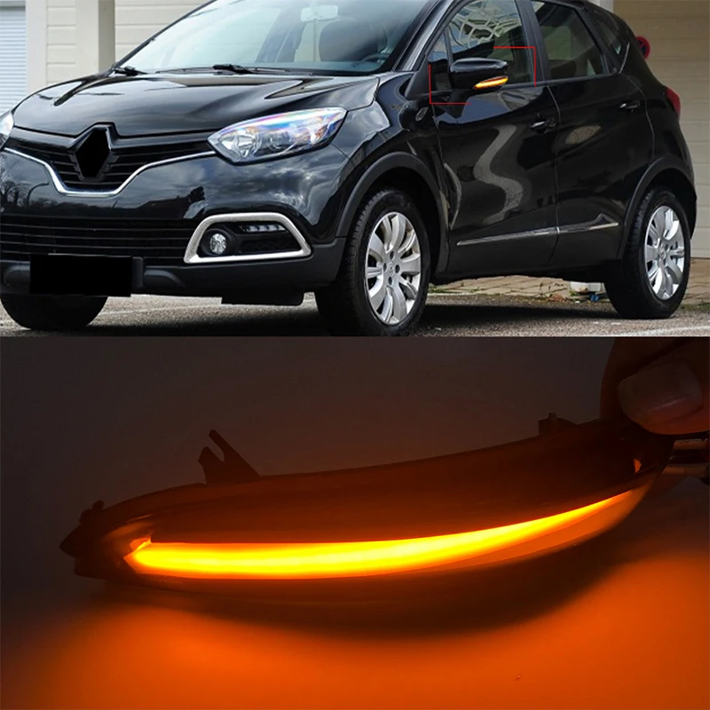 For Renault Captur Samsung Kaptur Clio IV  Lutecia  Rearview mirror turn signal a pair Car turn signal lights