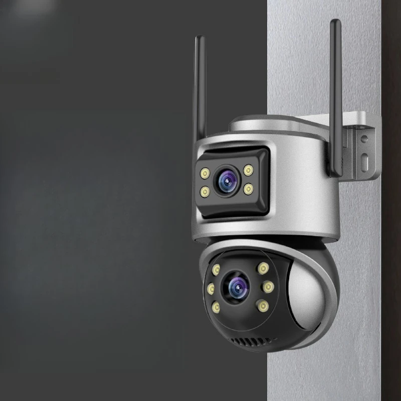 

Dual Lens Outdoor Security Camera - IP66 Waterproof HD Night Vision Motion Detection APP Control