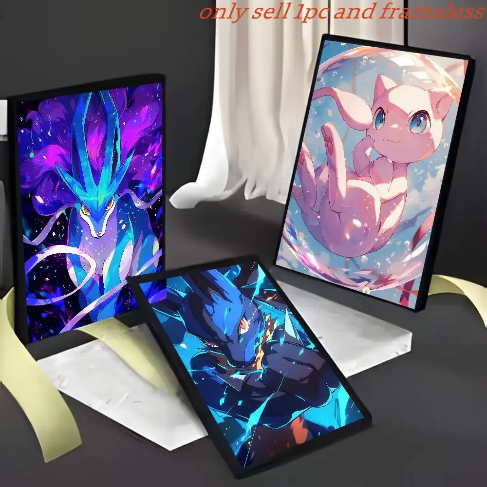Pokemon Peripherals Gyarados Kyogre Lapras Anime Wall Art Canvas Poster