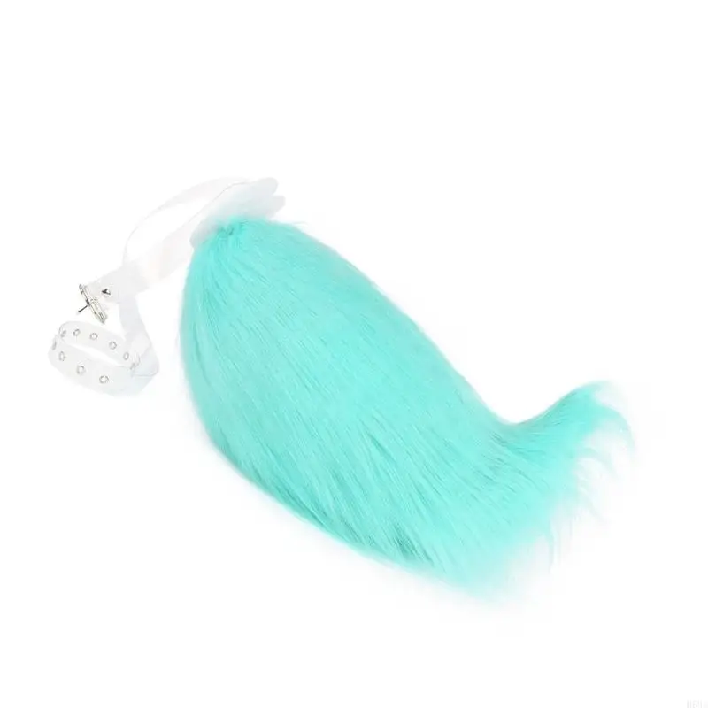 H58e Cosplay Complay Costumes Faux Furs Foxes Wolf Furry Tail and Ears Beadband for Halloween Party Costume Association