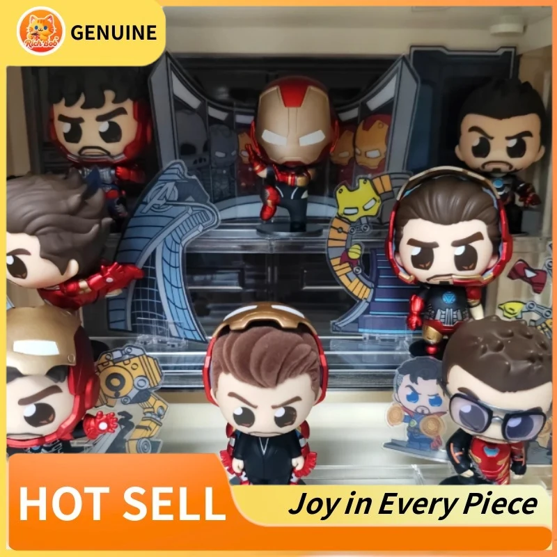 

Genuine Hot Toys Blind Box Tony Stark Armor Series Action Figures Model Collectible Doll Trendy Toys Set Desktop Ornaments Gifts