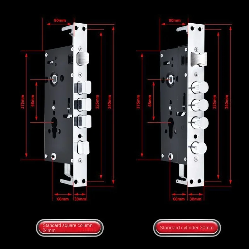 Door Hardware A Complete Set of Anti-theft Door Locks, Household Door Accessories, Panel Handles, and Indoor Locks