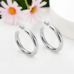 CAOSHI Fashion Lady Everyday Earrings Simple Design Silver Color Accessories for Women All Match Trend Jewelry for Engagement