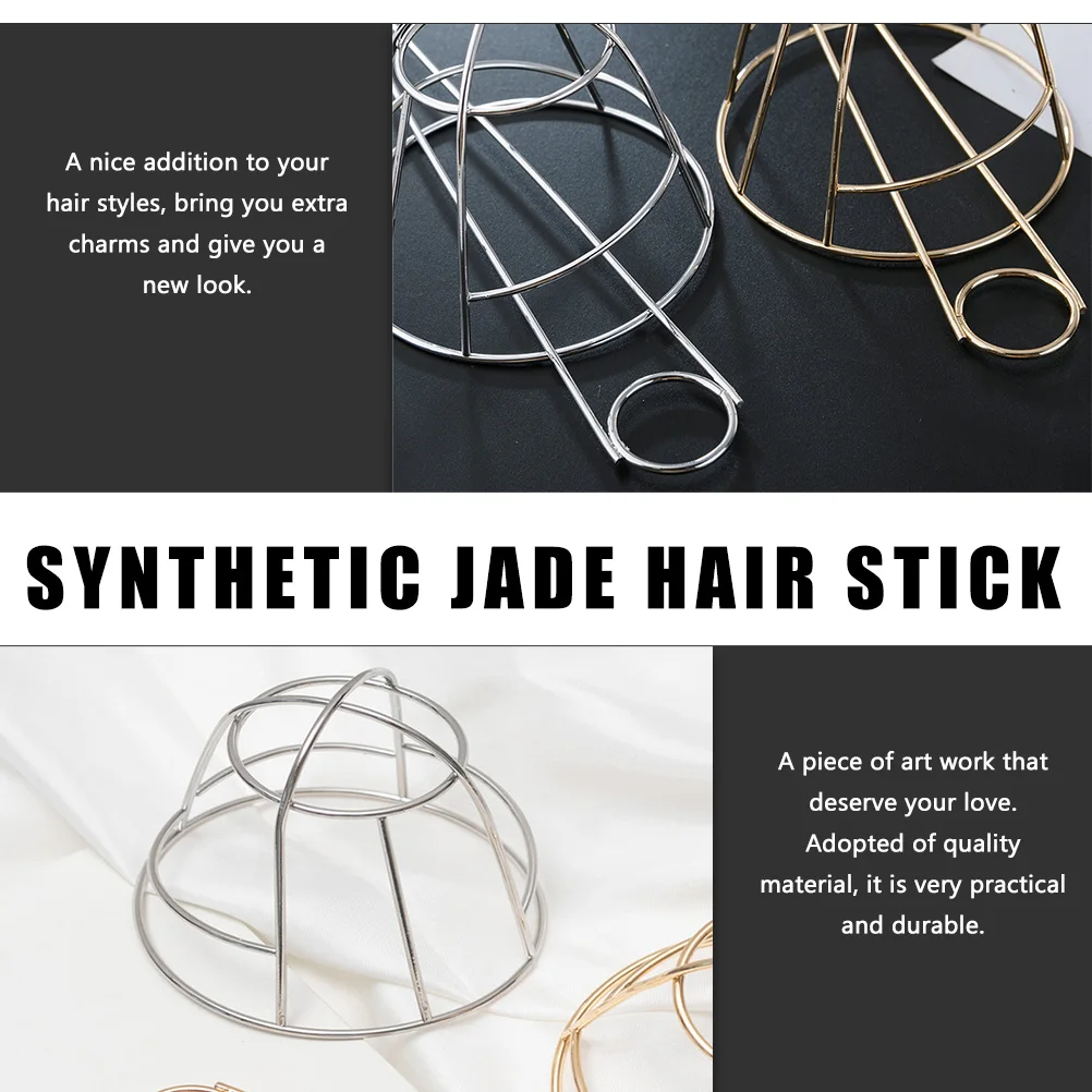 

Metal Bird Cage Hairpin Hair Bun Cage Durable Iron Twist Decorative Pins for Buns Updo Wedding Party Gifts Hair Accessories
