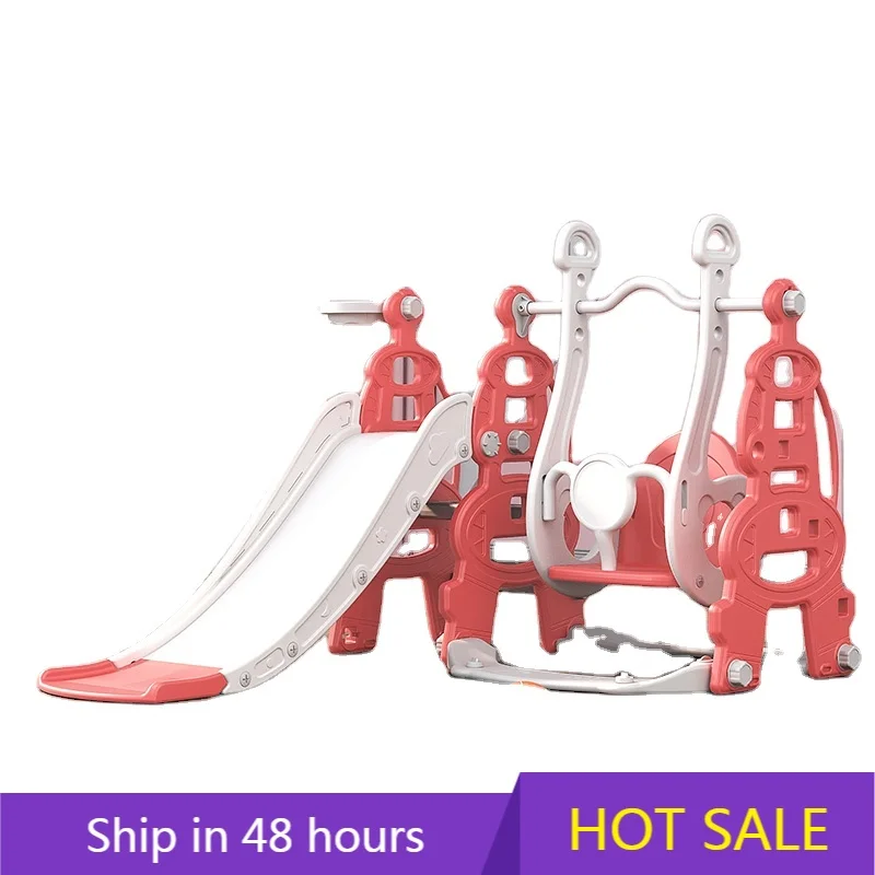 

POWER LEAPSmall Indoor Playground Equipment Children's Indoor Plastic Amusement Slide Swing Set Environmentally Friend