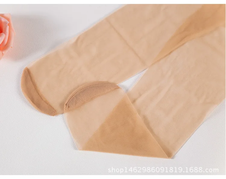 Orange Damenstrümpfe Sommer Rutschfeste Spitze Silikon Ultradünn Kniehohe Schwarze Seidenstrümpfe 2 Stück Neues Design Mode – Detail 11