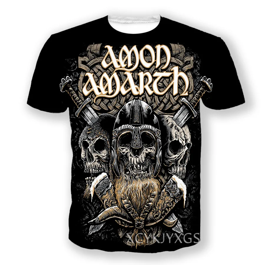 Swedish Death Metal Rock Band Amon Amarth 3D Printed Men Women T-shirts Summer New Hip Hop Street T shirt Fashion Men\'s Clothing