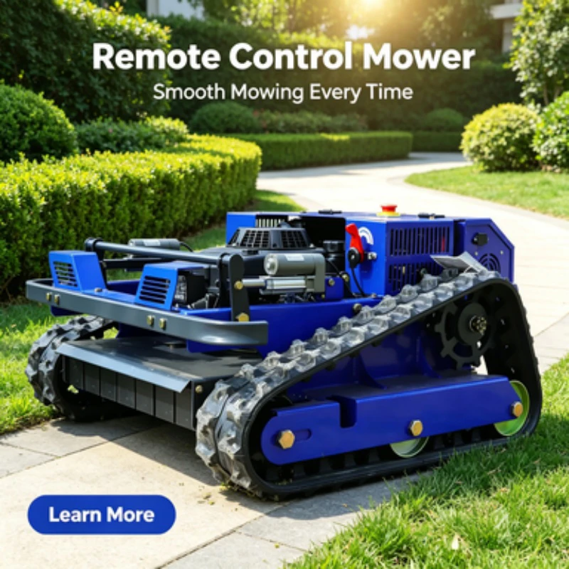 Customized Wholesale Price Smart Wireless Lawn Mower All-Terrain Lawn Mower Zero-Turn Radio-Controlled Lawn Mower