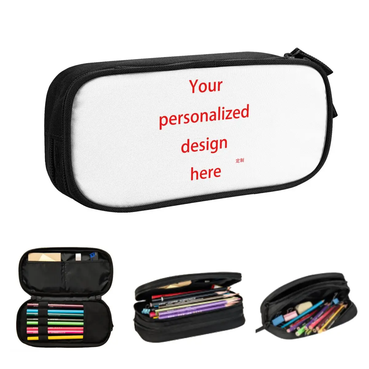 Customized Custom Pencil Cases for Student School Pen Box Pencil Bag Large Storage Pencil Pouch Pen Holder