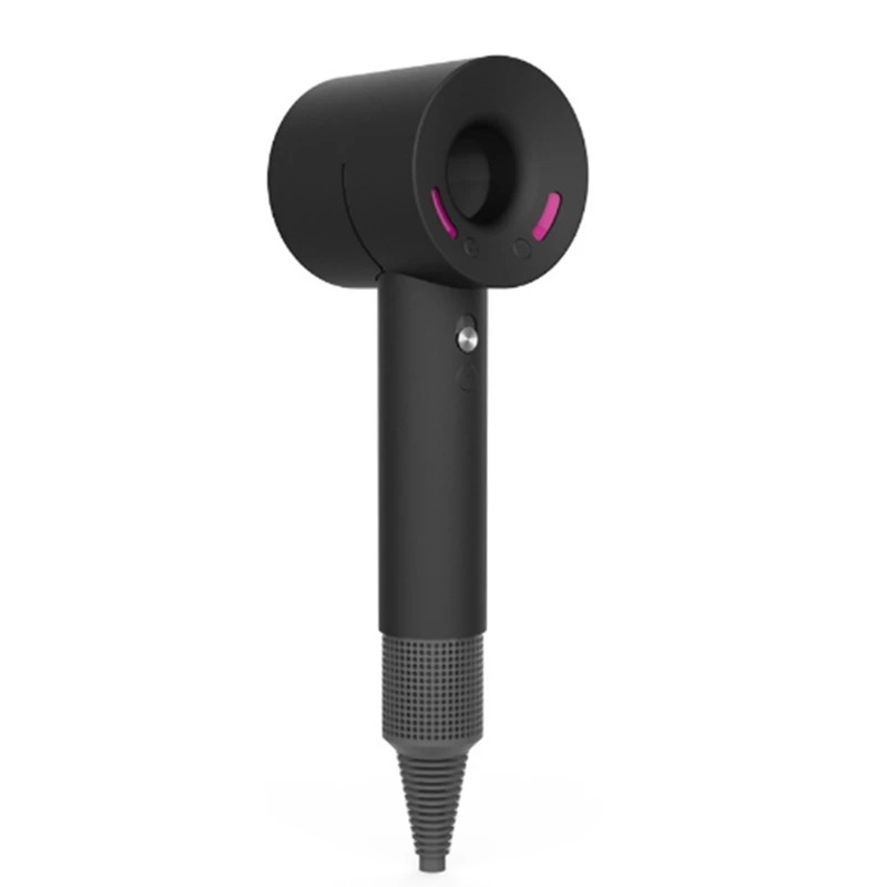 أفضل غطاء لمجفف الشعر لهاتف دايسون جل السيليكون الناعم، غطاء جلدي واقٍ مقاوم للغبار لمجفف الشعر - أسود