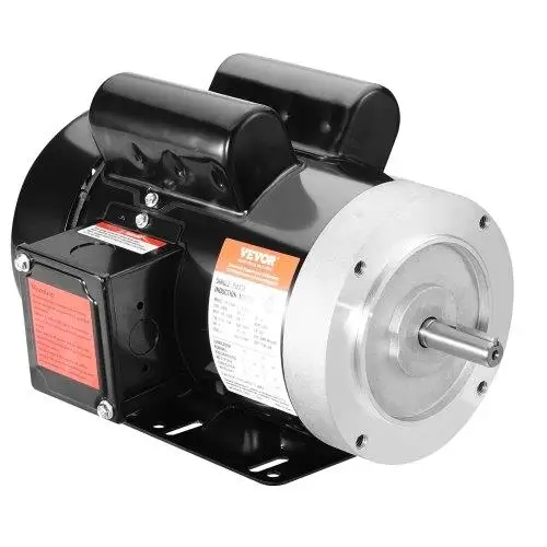 1. Electric Motor 3450 RPM, AC 115V/230V, Single Phase, 56C Frame, Keyed Shaft for Air Compressors & Machinery