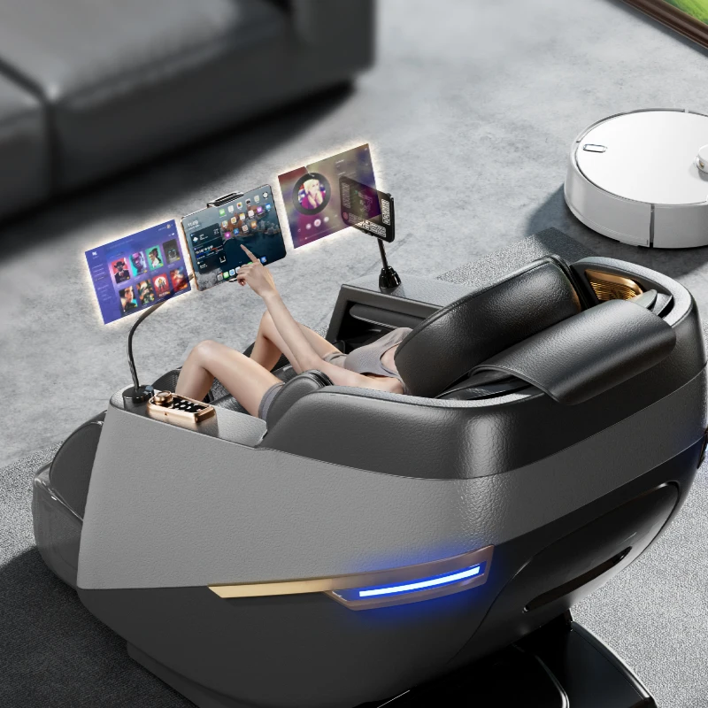 Luxury Zero Gravity Full Body Massage Chair Shiatsu Rolling Feature Automatic Heating Portable Leather Vending Machine for Waist
