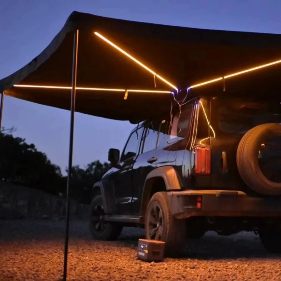 2M Car Tent Roof Side Awning 270 Degree Awning for Cars with Annex,Car Awning