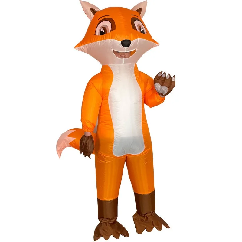 Fox Inflatable Costume Cartoon Character Mascot Outfit for Parties Animal Performance Cross-Border Amazon Comedy Prop