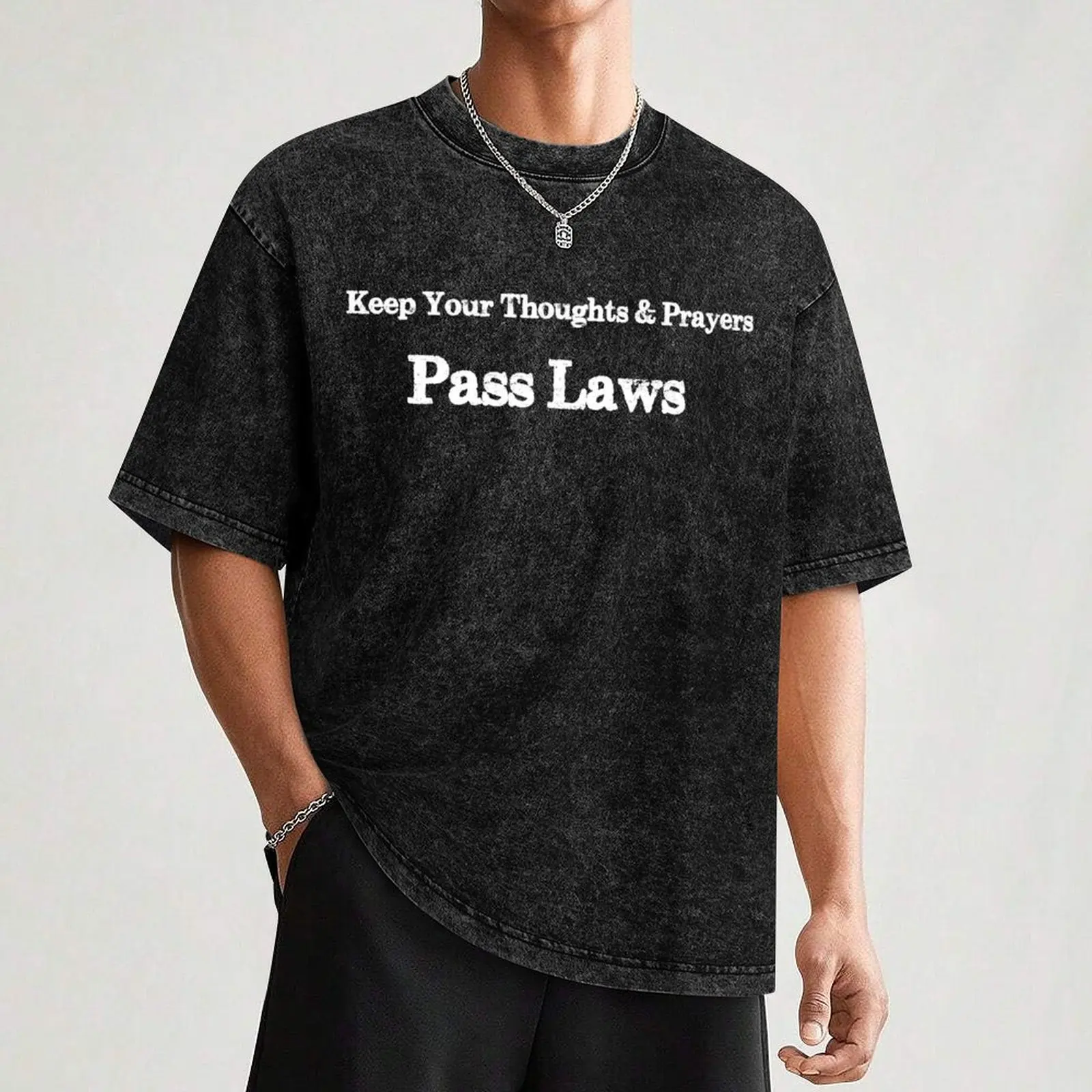 Keep Your Thoughts & Prayers Anti Gun Gear #Neveragain T-Shirt Construction Work Tee Shirt