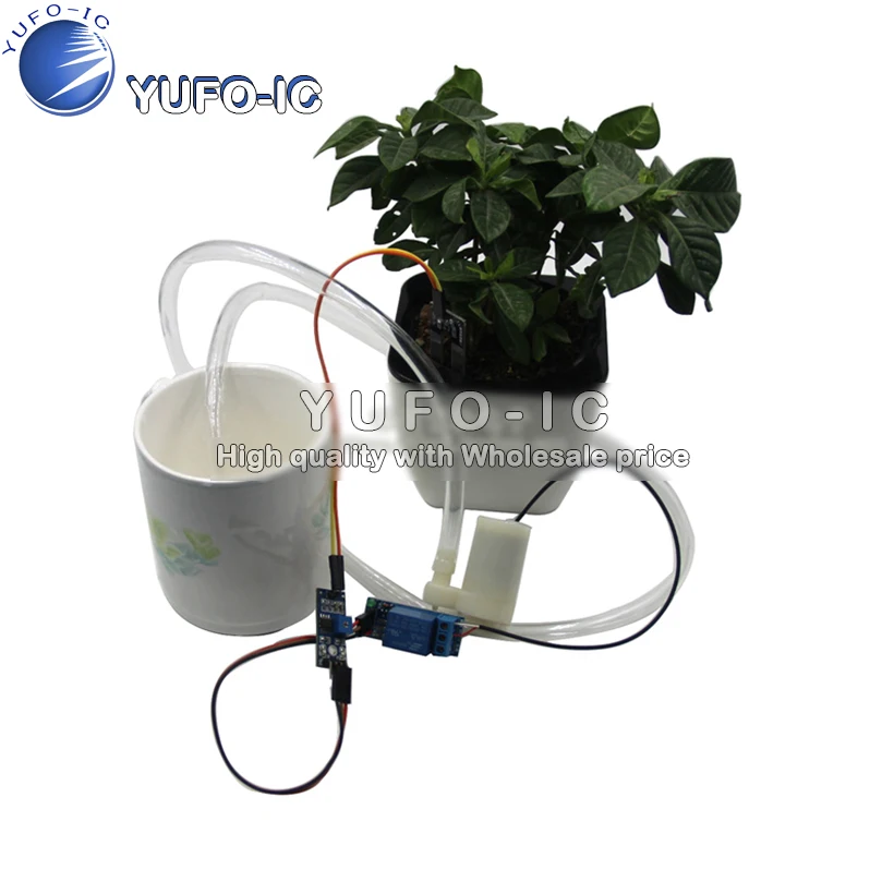 Automatic Pouring Flower Pump Automatic Irrigation Module DIY Set Soil Moisture Detection Automatic Watering Pumping x-0.18