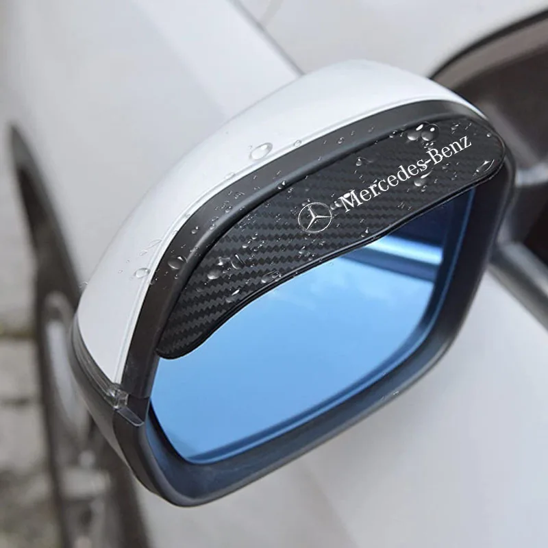 

Car Rearview Mirror Rain Eyebrow Visor Carbon Fiber Car Rearview Side for Mercedes benz W203 W204 W205 W210 W211 W212 CLA CLS ML