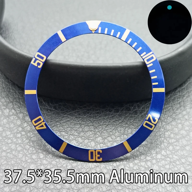 37.5mm*35.5mm Aluminum Watch Bezel Watch Insert Ring Mens Watch Replacement Part Accessories Watch Face Watch Bezel Repair Tool