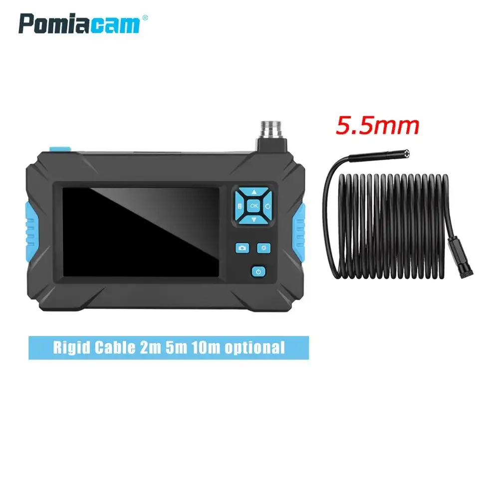 

P30 handhold screen endoscope camera 4.3 inch industrial handheld borescope 5.5mm inspection snake camera ear inspection