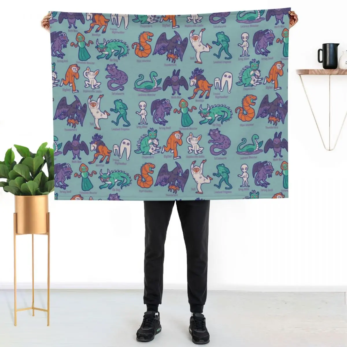 Cryptid Creatures - Mythology Throw Blanket Hairys Bed covers Luxury Decorative Sofas Soft Big Travel Blankets