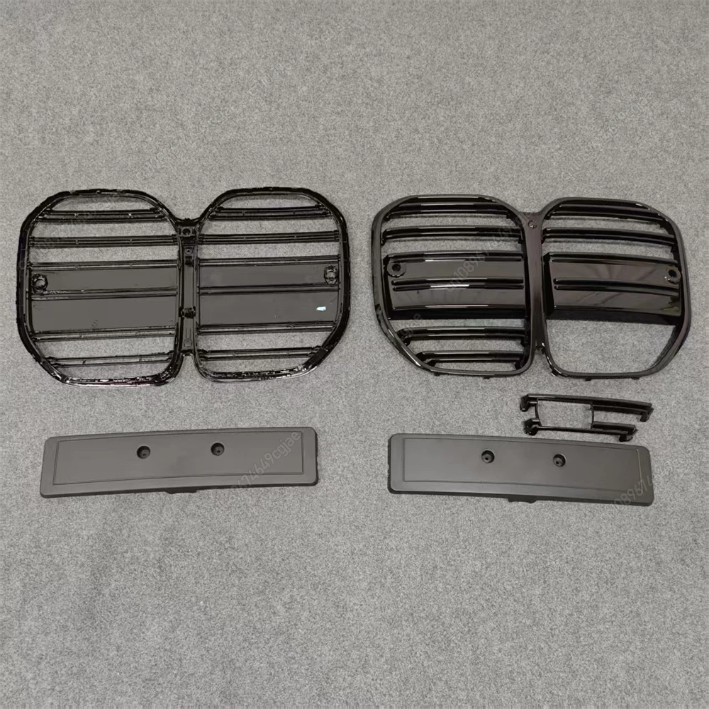 المصد الأمامي شواء شبكة الكلى السوداء اكسسوارات السيارات ACC لسيارات BMW 4 Series G22 G23 M-Sport 420i 430i 435i M440i 420d 2020-2025