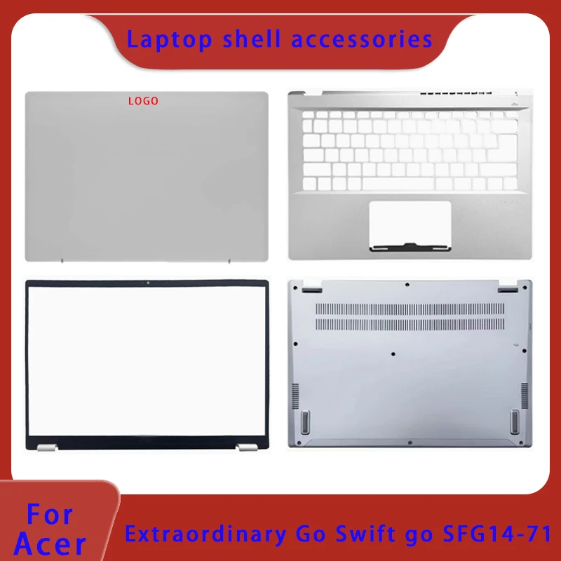 

Новинка для ноутбука Acer 2023 Extraordinary Go 14 Swift Go SFG14-71, задняя крышка ЖК-экрана, рамка экрана, нижняя крышка подставки для рук ABCD