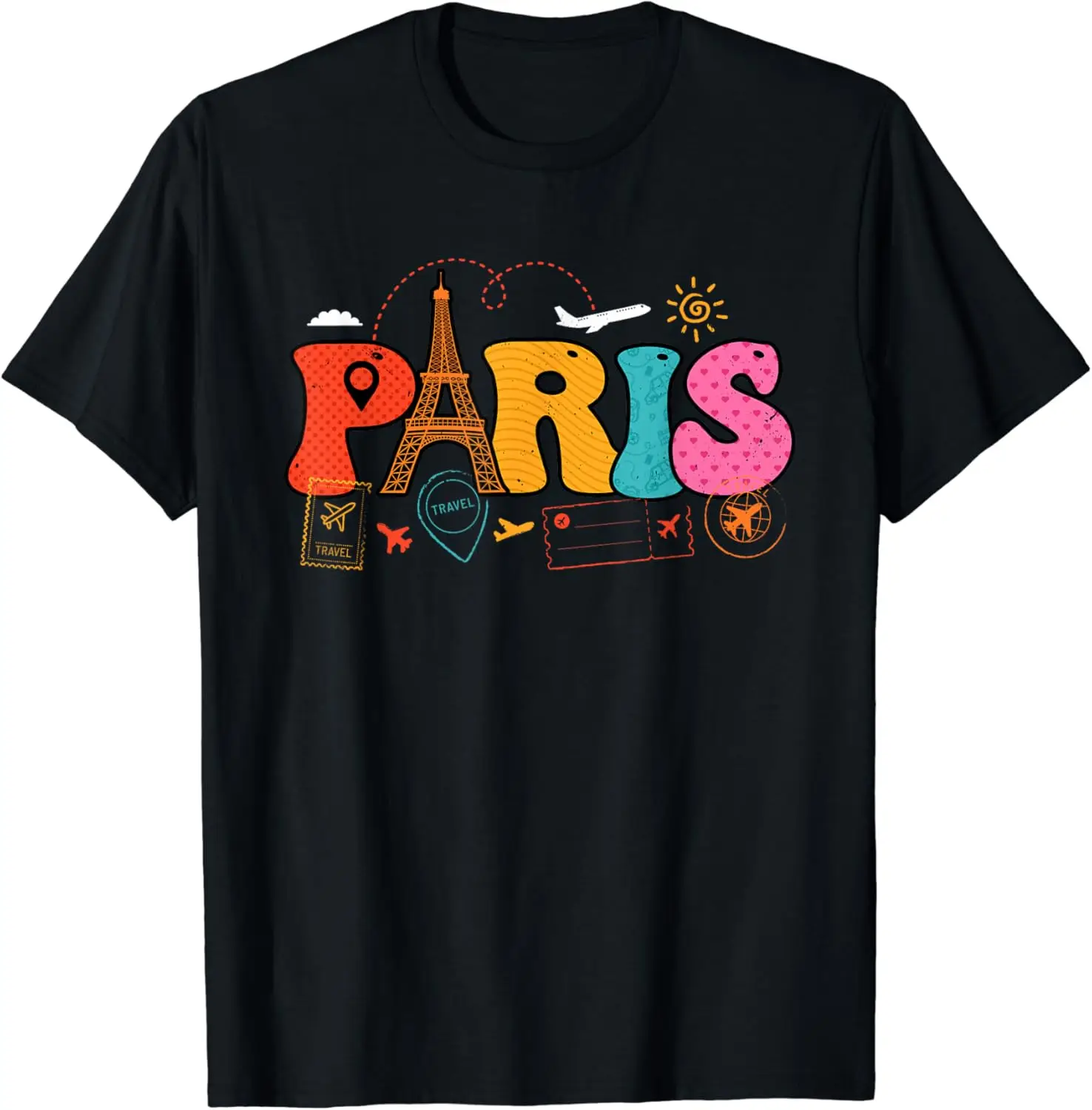 

Paris France Europe Travel Parisian Pride Tourist Vacation T-Shirt
