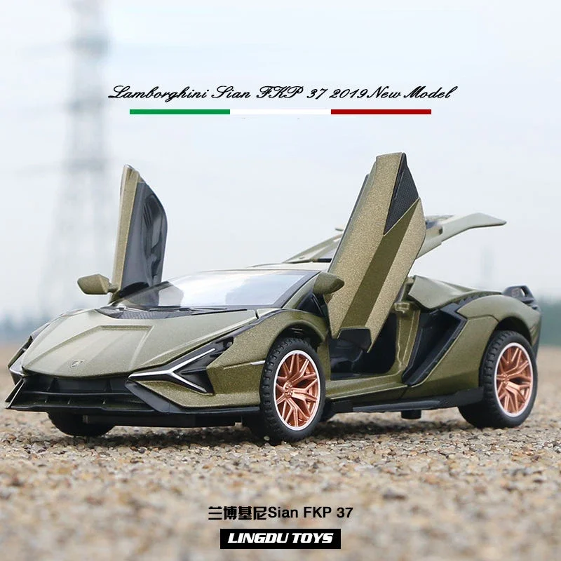 1:32 Lamborghini SIAN Alloy Sports Car Model Diecast Car Ornaments Trendy Ornaments Collect Hobby Products Gift A716