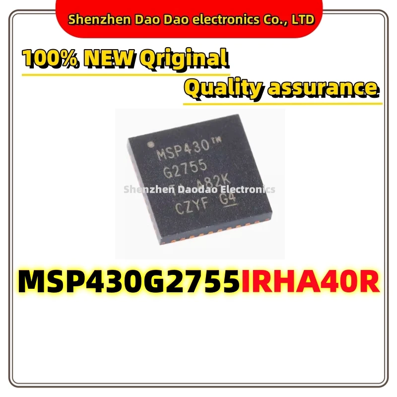 

MSP430G2755IRHA40R MSP430G2755 VQFN-40 16-bit mixed Signal Microcontroller -MCU chip IC New original