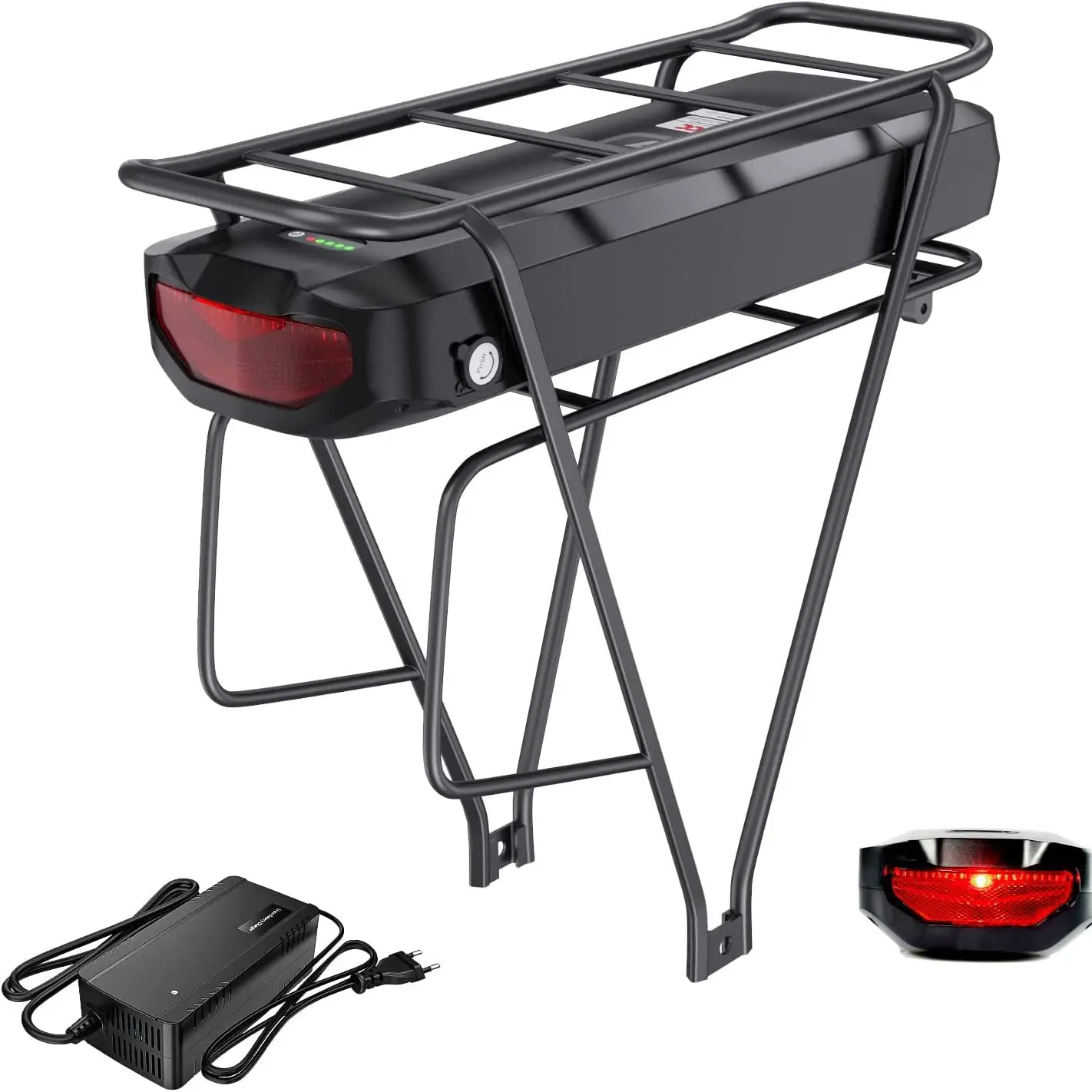 AliExpress varstrom 36V 48V 52V Ebike Rack Luggage Battery 17.5Ah 22.5Ah Racktype for Bafang 250W 500W 750W 1000W Motor (W/ Charger & BMS Board)