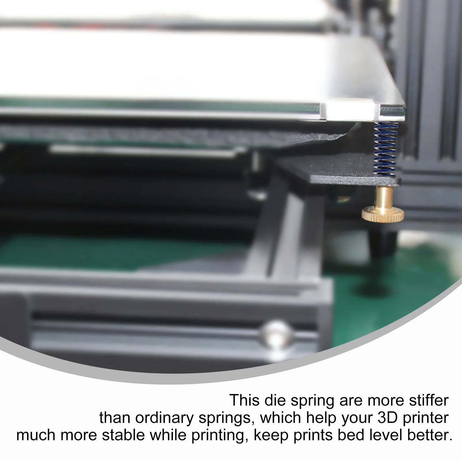 20 шт. прочная пружина принтера с подогревом, легкая, удобная для переноски, детали 3D-принтера, длительный срок службы, многоразовая пружина с подогревом
