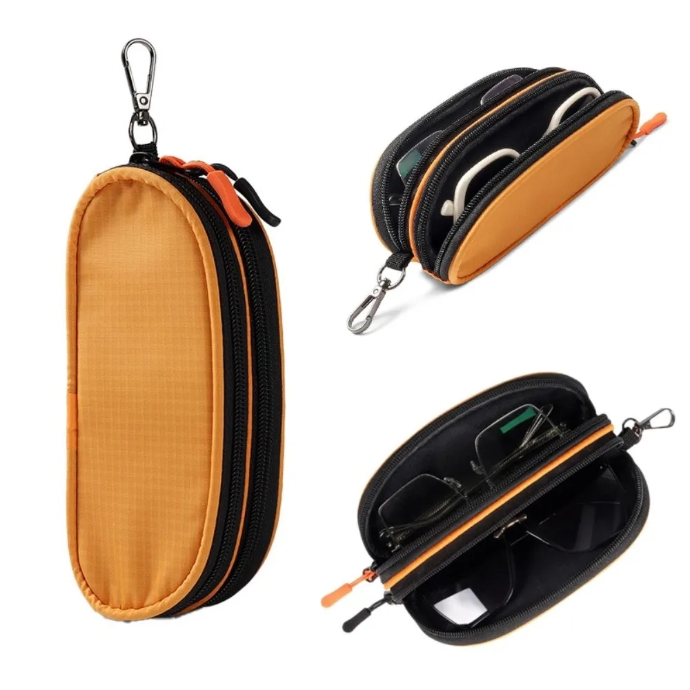 

New Double Layer Sunglasses Case Organizer Durable Material Money Pouch Multi-Functional Waterproof Travel Bag Business Trips