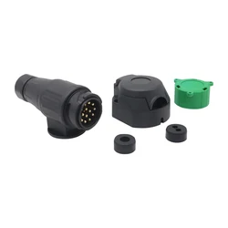 Adattatore per spina per rimorchio a 13 Pin 12V 6A spina maschio presa femmina supporto per spina Kit anello in gomma accessori per connettori elettrici a 13 poli