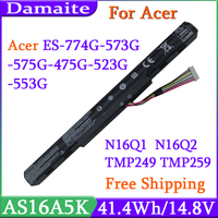 AS16A5K AS16A7K AS16A8K Laptop Battery For Acer Aspire E15 E5-475G 523G 553G 575G 774G E5-575-59QB E5-575 E5-575G-53VG