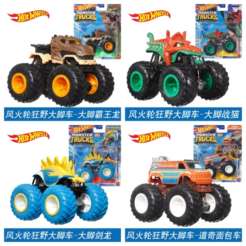 

Новые Hot Wheels Monster Trucks Fyj44 Hw Tiger Shark Bigfoot Poppy масштаб 1/64 литая модель автомобиля игрушка для мальчиков подарок на день рождения