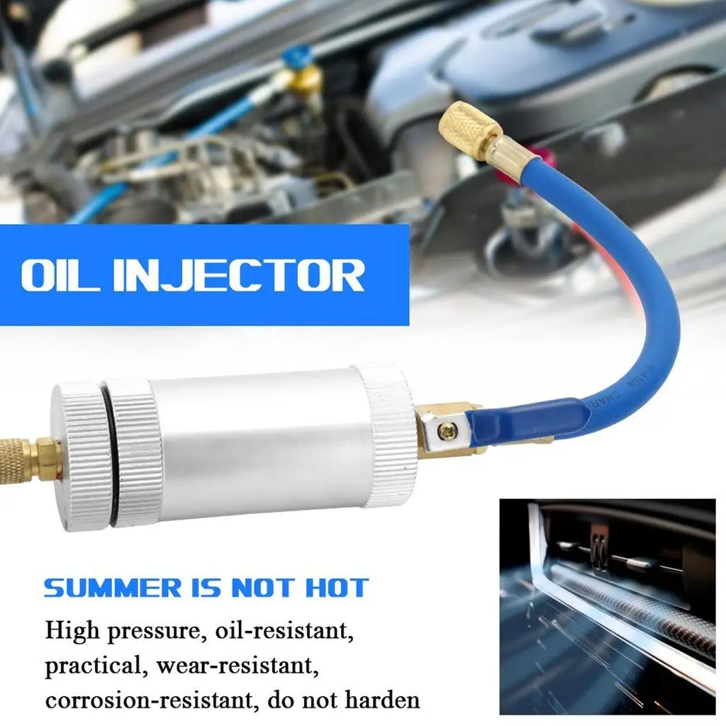 1Pcs R134A R12 Wear Resistant Auto Car Oil Injector Air Conditioning