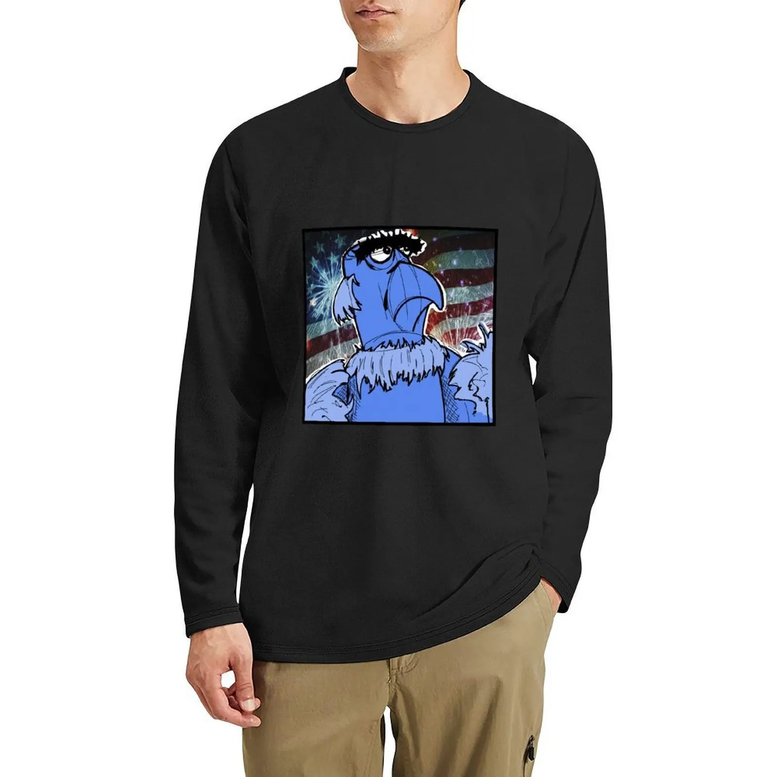 

Sam the Eagle Long T-Shirt Oversized t-shirt customized t shirts heavyweight t shirts aesthetic clothes Men's t-shirts