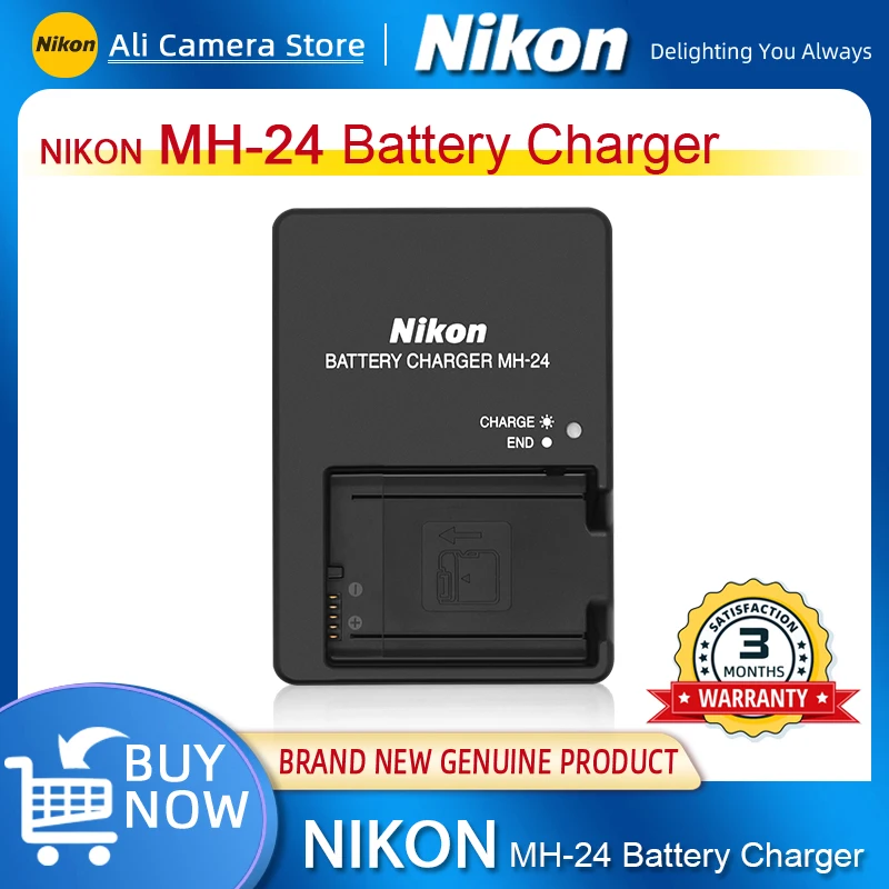 Nikon MH-24 Quick Charger P7000 D5600 D5500 D5300 D5200 D5100 D3500 D3400 D3300 D3200 D3100 EN-EL14 or 14a batteries Charger