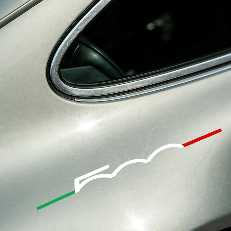 Multi‑Use Car Body Side Pull Flower Stickers 2Pcs Exterior Decals For Fiat 500 Abarth 595 500X 500L