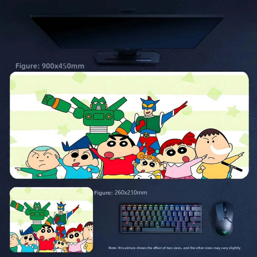 Cartoon Children's Comfortable Bracers Leather Writing Mat Table Mat Crayon Shin Chan and His Friends Non-slip Leather Mouse Pad