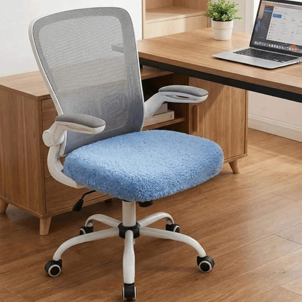 Removable Cozy Office Chair Covers Washable Stretch Chair Seat Protector Anti-Slip Dust-proof Computer Chair Seat Wedding Party