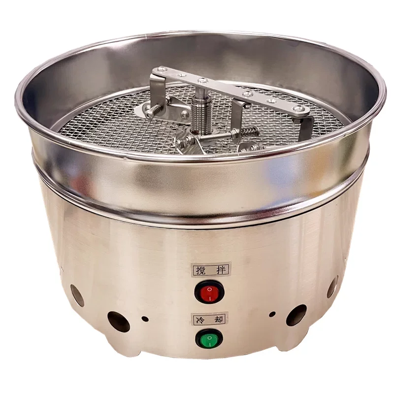 220V/ 110V 1200g Rotating Coffee Bean Cooling Plate Cooler Double Fan Large Suction Home Roasted Bean Cooling Machine