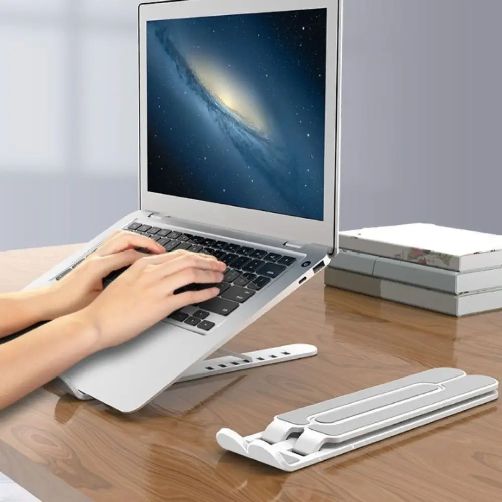 

Подставка для ноутбука из АБС-пластика, подъемная опора для ноутбука из алюминиевого сплава, подъемный охлаждающий держатель, складная складная подставка для ноутбука