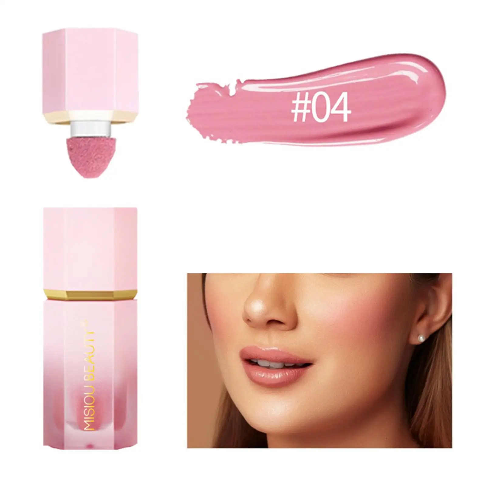 Colorete líquido en crema, colorete facial ligero a prueba de manchas, maquillaje multiusos para ocasiones especiales y regalos