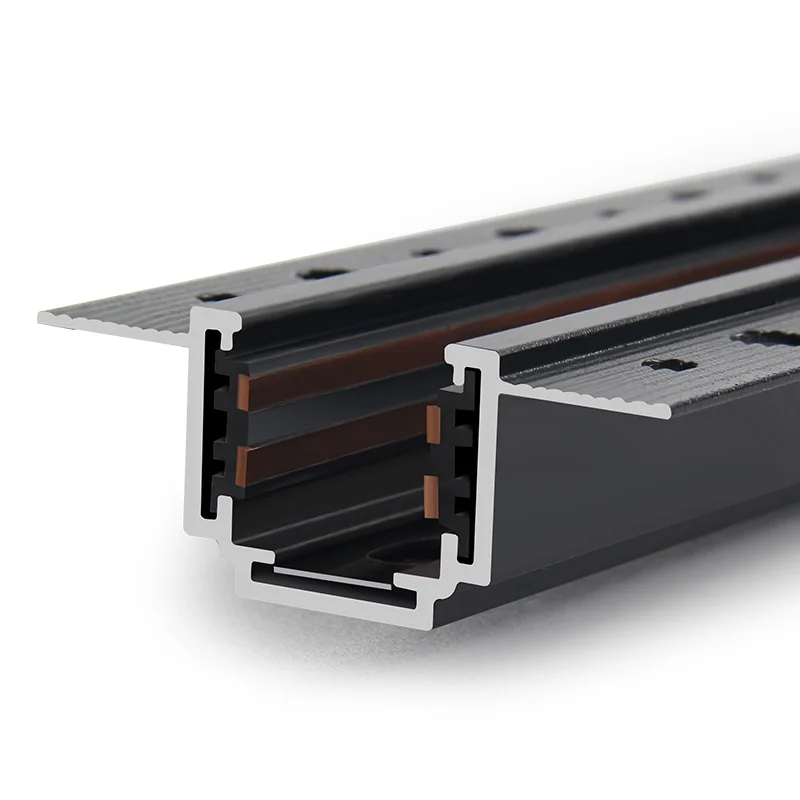 ultra Thin Recessed Magnet Rail System Track 48V Spanning Magnetic Led Light Tracking Indoor Ceiling