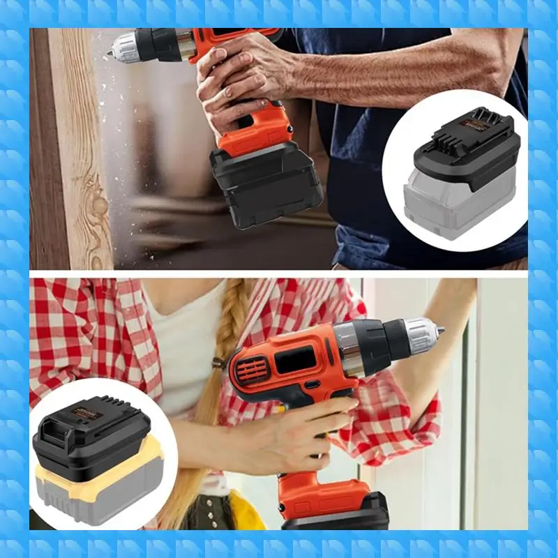 

ETRT Portable Battery Adapter For / 18V/20V Li- Battery To For Black And Decker 20V Cordless Power Tools
