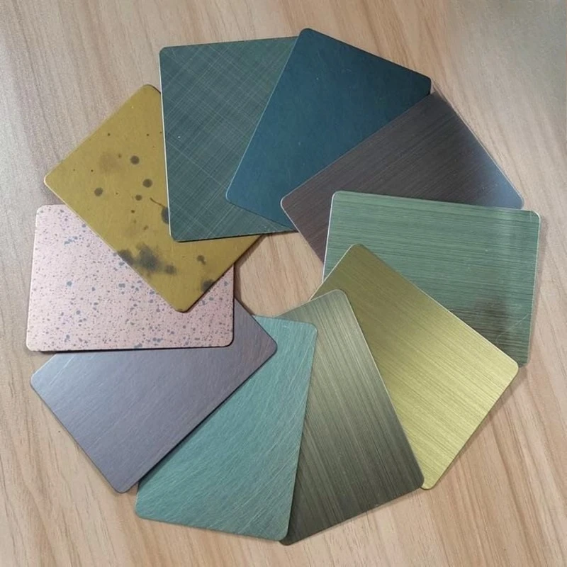 5052 Alloy Al Blank Thick 0.5/0.8/1.0/1.5/2.0mm 7Color Anodized Aluminium Plates Laser Engraved Marking Material Aluminum Sheets