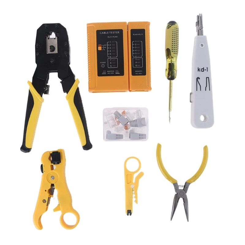 Testador Testador Críperres RJ11/RJ45 CRISTAL PARA CONECTOR CABEÇA FERRAMENTO PULL